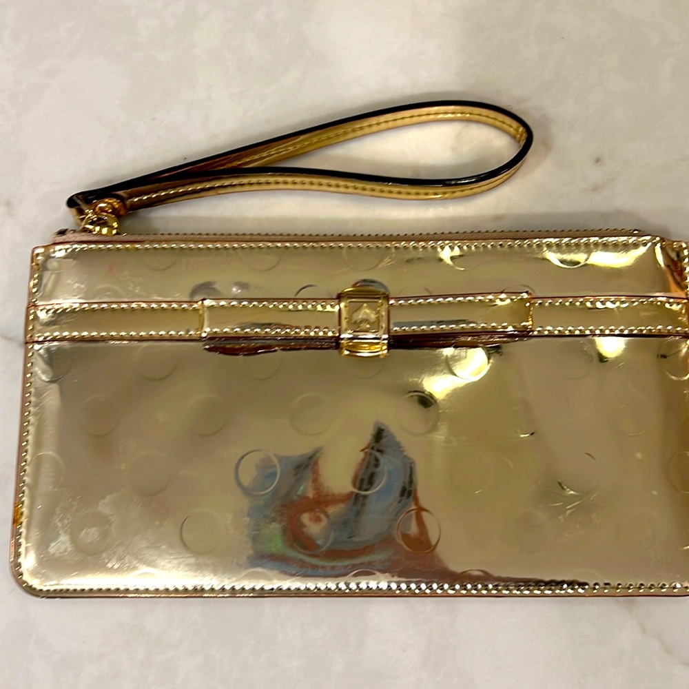 Chrome Kate spade wristlet